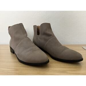 Lucky Brand Women Paramo Leather pull on Cut Side Boots shoes sz 9M